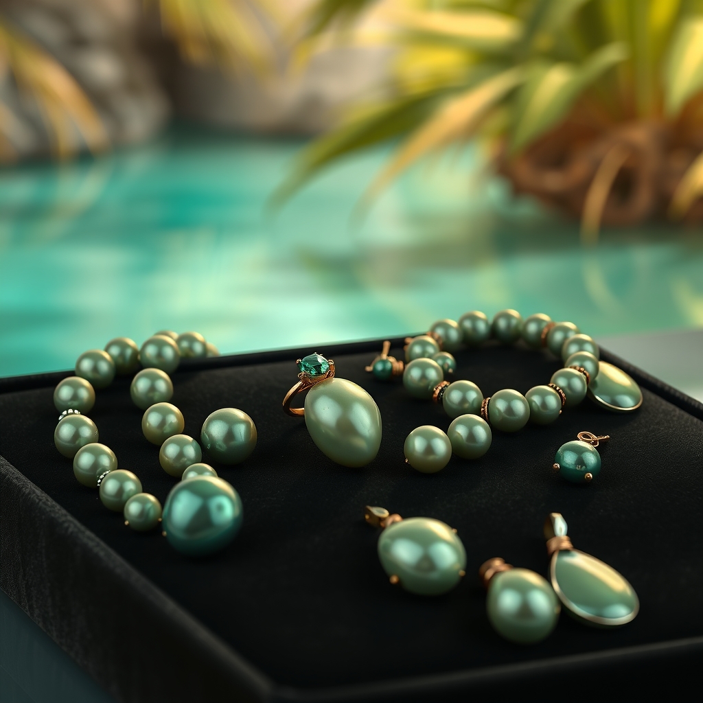 Nature’s Palette: The Mesmerizing Journey of Green Pearls from Sea to Jewelry Masterpiece