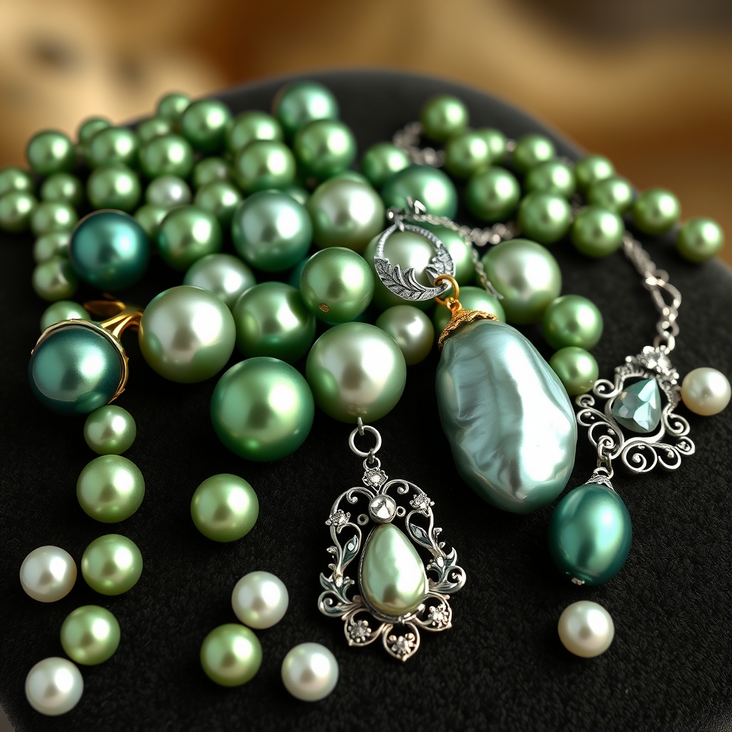 The Spectrum of Serenity: Exploring the Unique Charm of Green Pearl Jewelry Varieties