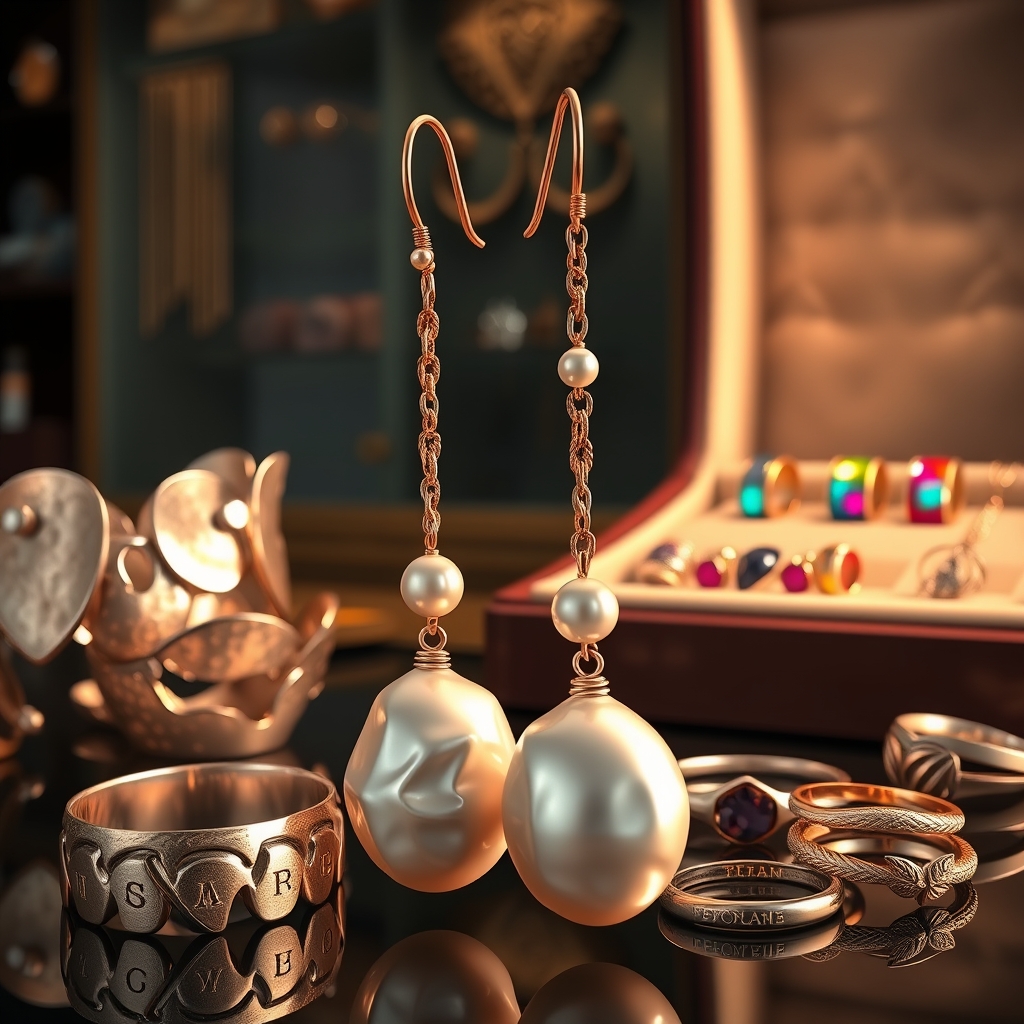 The Luminous Tapestry: How Baroque Pearl Drop Earrings and Bold Adornments Weave Timeless Glamour