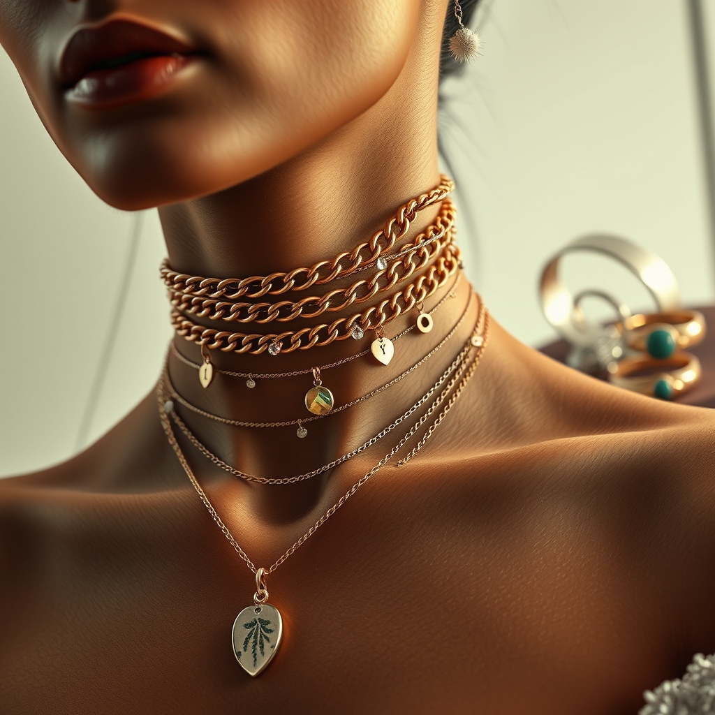 The Lush Layers of Modern Adornment: How Chunky Chain Chokers and Layered Pendant Necklaces Are Crafting a New Aesthetic